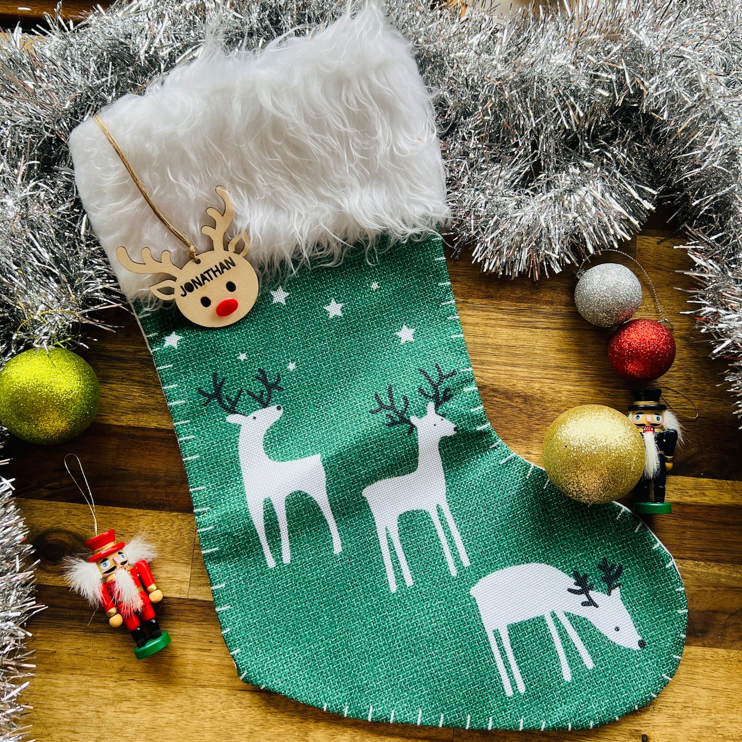 Reindeer Christmas Stocking