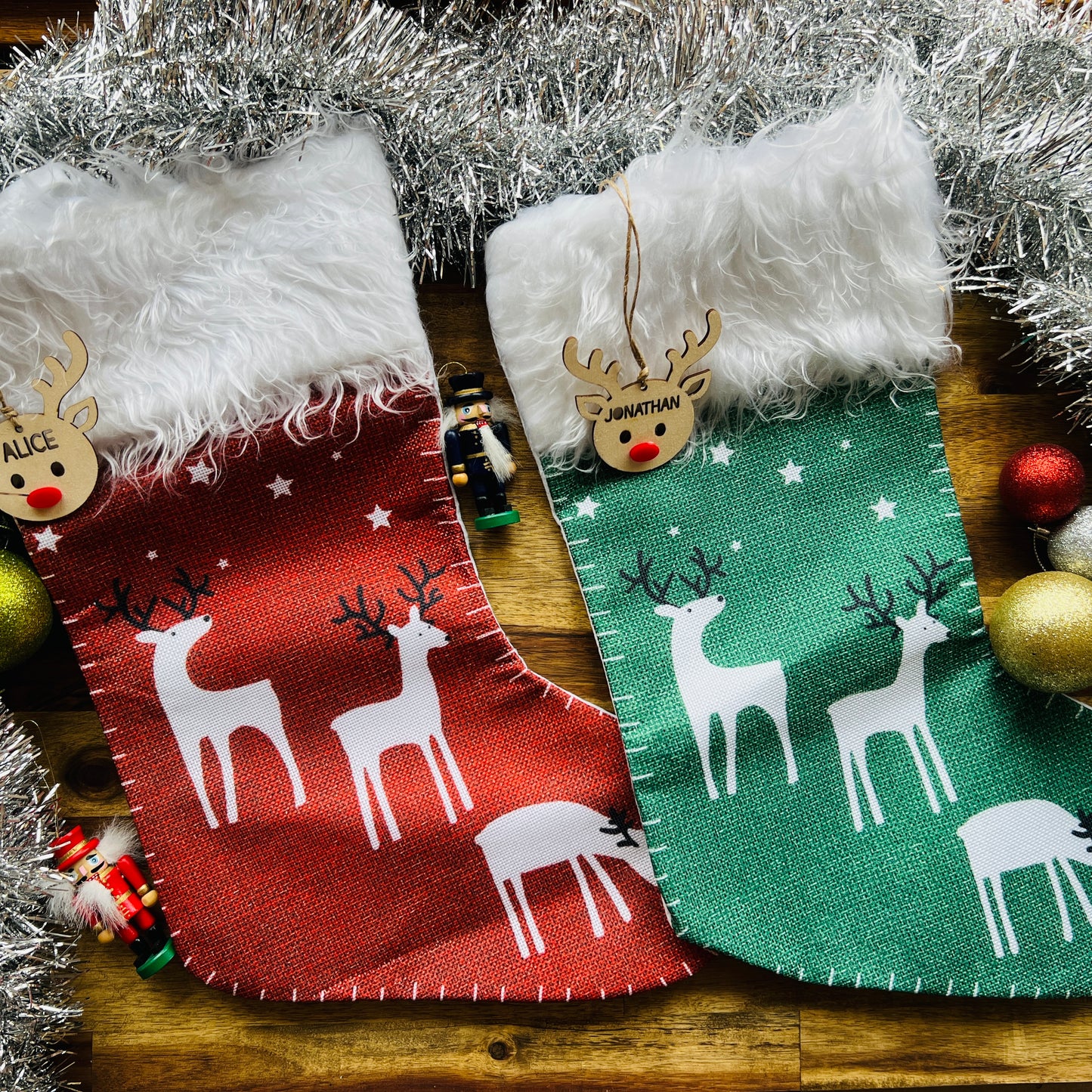 Reindeer Christmas Stocking