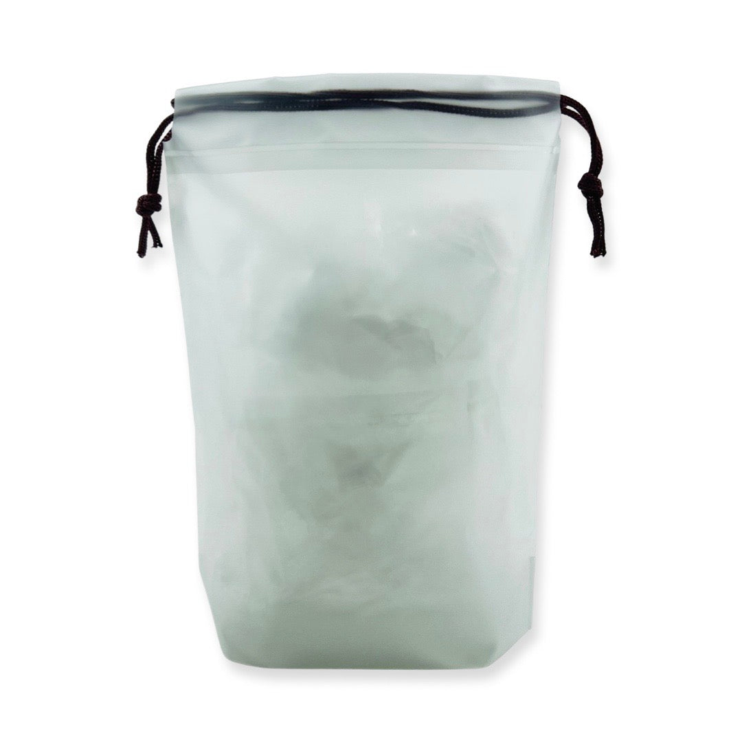 Reusable Drawstring Bag - Plain Frosted