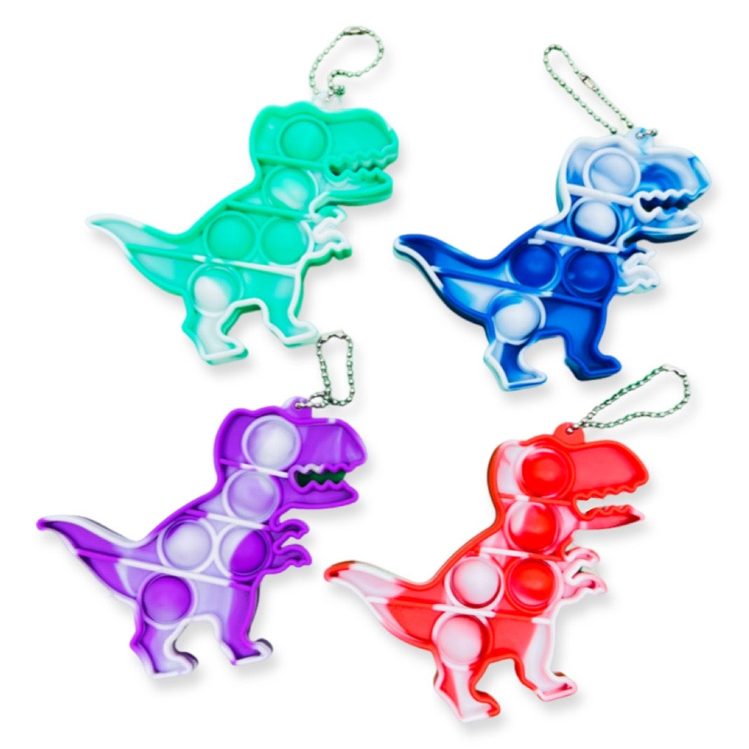 Dinosaur Poppit Keychain